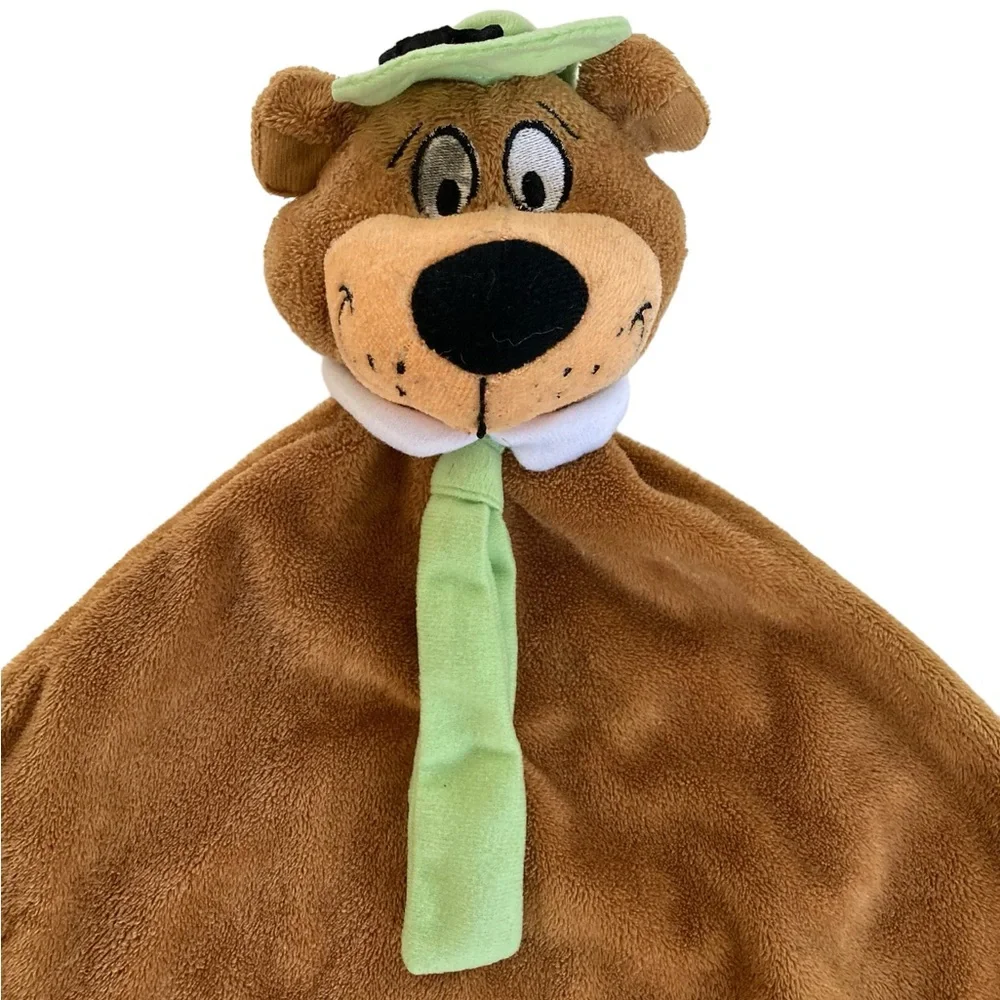 Yogi Bear Lovey Security Blanket Plush Brown Green Leisure Systems HB - Picture 3 of 8